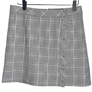 Forever21 Black White Plaid Mini Skirt Size Medium Plaid Skirt Y2K Plaid Mini
